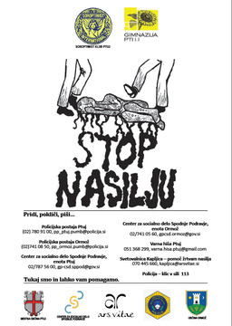 Plakat: stop nasilju