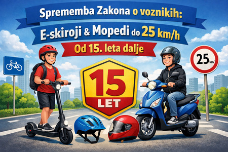 Slika: Sprememba zakona o e-skirojem in mopedih