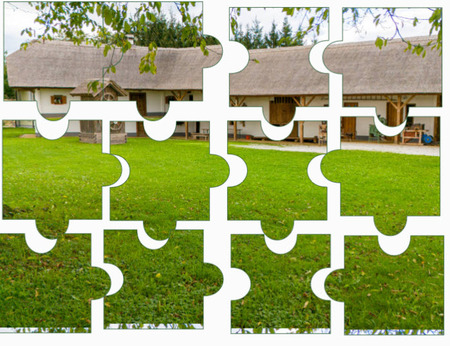 Slika: puzzli - Simoničeva domačija